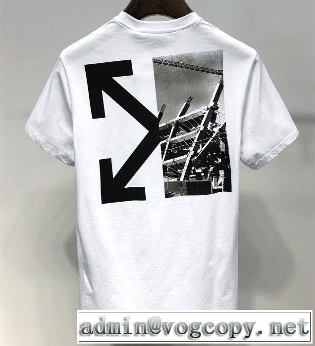 ぜひ今年のトレンドをチェック Off-White オフホワイト Tシャツ/半袖 2色可選 2019年夏