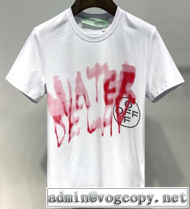 今風の着こなし新品 Off-White オフホワイト Tシャツ/半袖 2色可選 2019SS毎年トレンドアイテムが出る