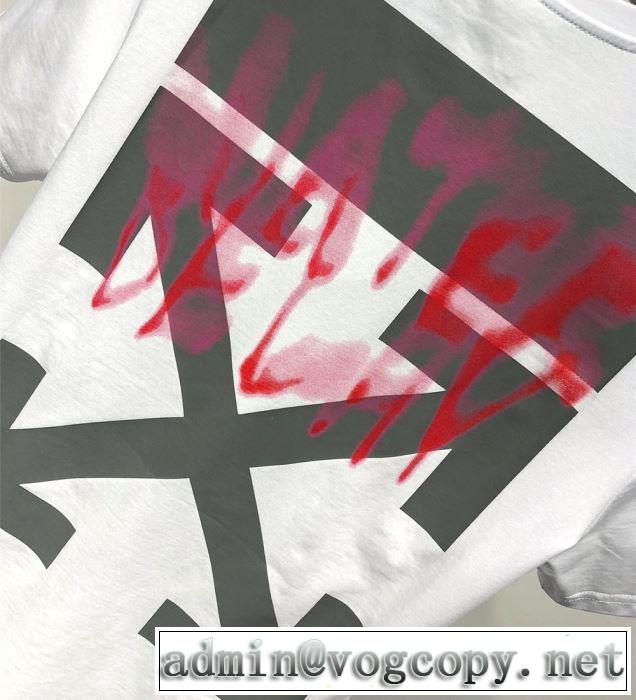今風の着こなし新品 Off-White オフホワイト Tシャツ/半袖 2色可選 2019SS毎年トレンドアイテムが出る