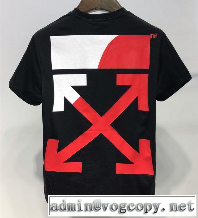  ファッションにトレンド Off-White オフホワイト Tシャツ/半袖  2色可選2019春夏人気トレンドアイテム