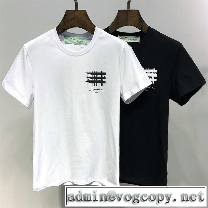 Tシャツ/半袖2019春夏は人気定番  2色可選 Off-White オフホワイト最新のトレンドブランド人気的