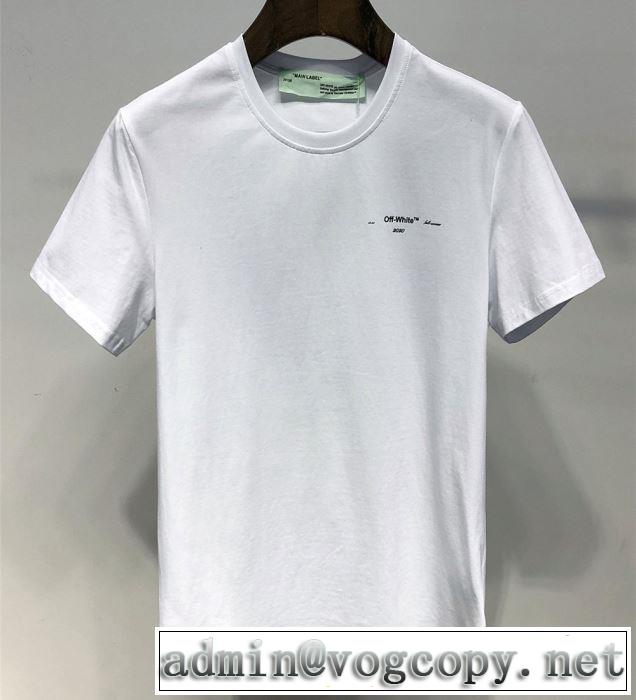 特に夏は人気アイテム Off-White オフホワイト Tシャツ/半袖《2019年》今、注目のストリート  2色可選