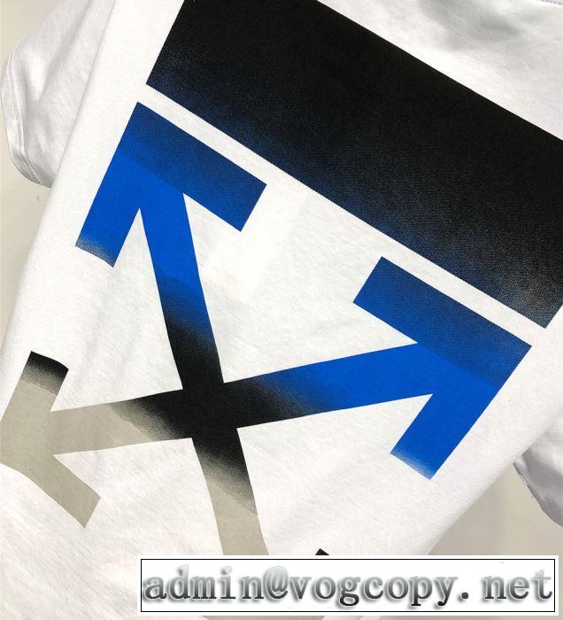 特に夏は人気アイテム Off-White オフホワイト Tシャツ/半袖《2019年》今、注目のストリート  2色可選