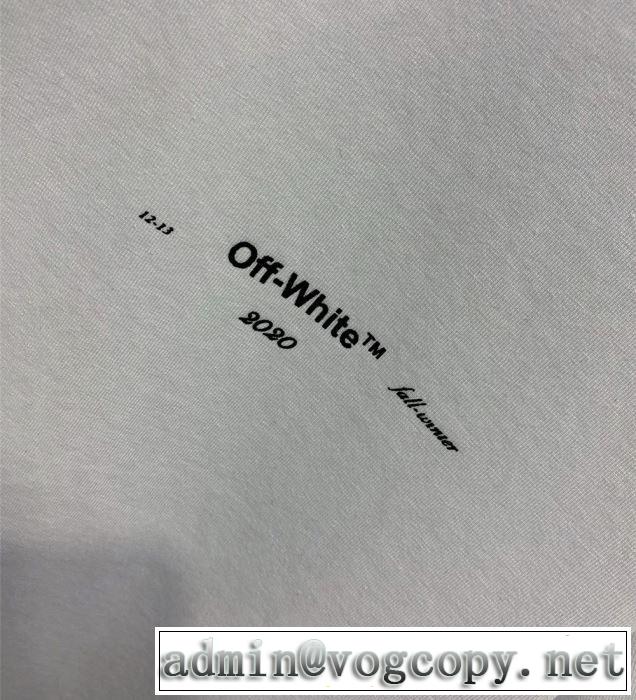 特に夏は人気アイテム Off-White オフホワイト Tシャツ/半袖《2019年》今、注目のストリート  2色可選