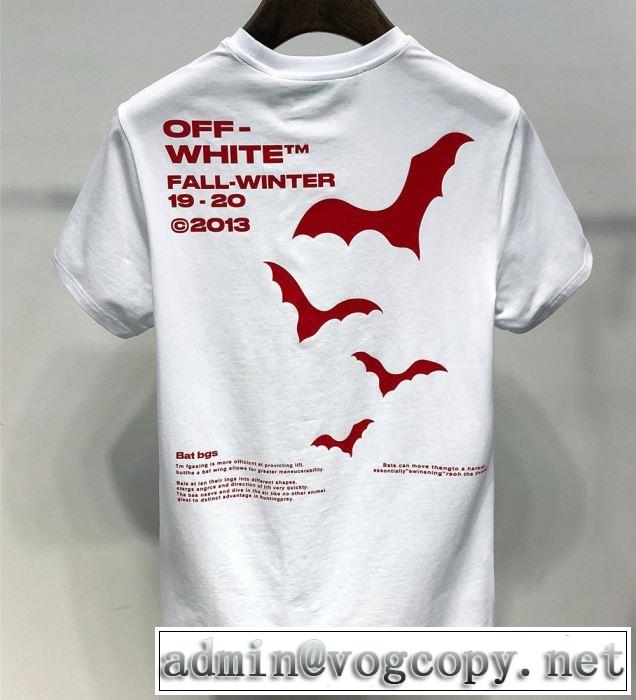 Off-White 2019春夏は人気定番オフホワイト Tシャツ/半袖  2色可選暑い季節も大活躍