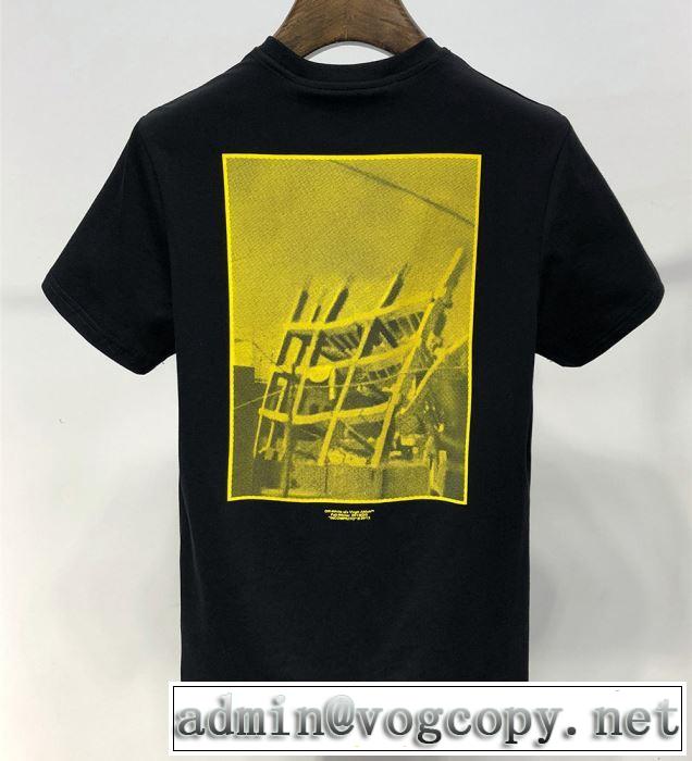  夏らしい季節感 Tシャツ/半袖 2019春夏人気トレンドアイテム 2色可選Off-White オフホワイト