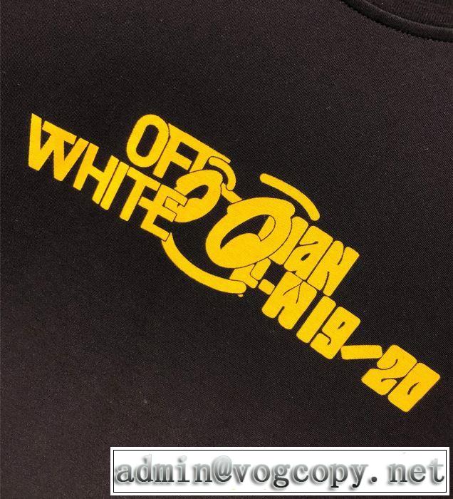 夏らしい季節感 Tシャツ/半袖 2019春夏人気トレンドアイテム 2色可選Off-White オフホワイト