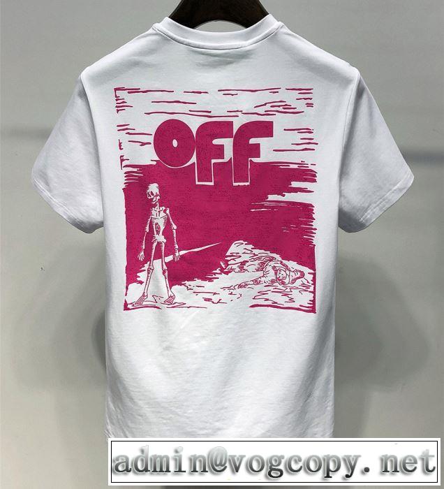 ベストはキレイめな印象に Off-White オフホワイト 2色可選2019春夏は人気定番 Tシャツ/半袖