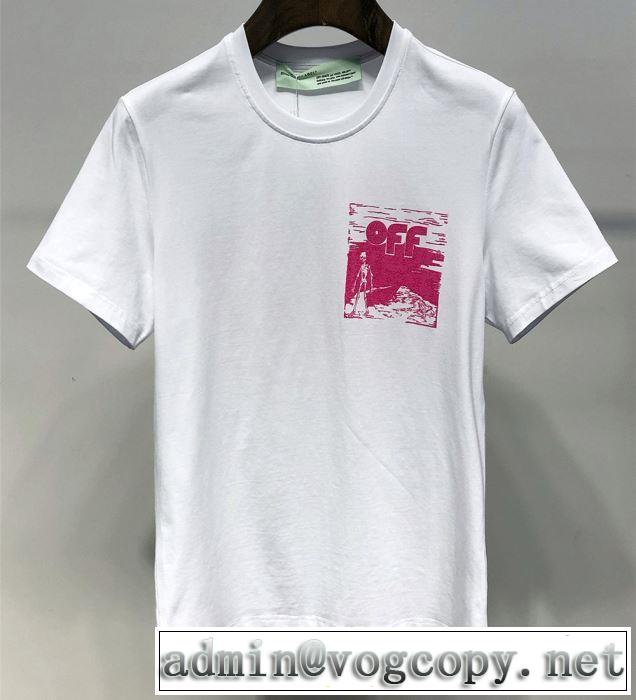 ベストはキレイめな印象に Off-White オフホワイト 2色可選2019春夏は人気定番 Tシャツ/半袖