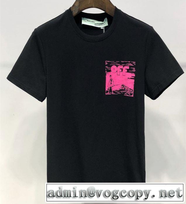 ベストはキレイめな印象に Off-White オフホワイト 2色可選2019春夏は人気定番 Tシャツ/半袖