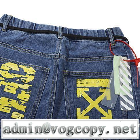 2019年の夏のマスト 春夏のトレンドアイテム Off-White オフホワイト デニムパンツ Off White