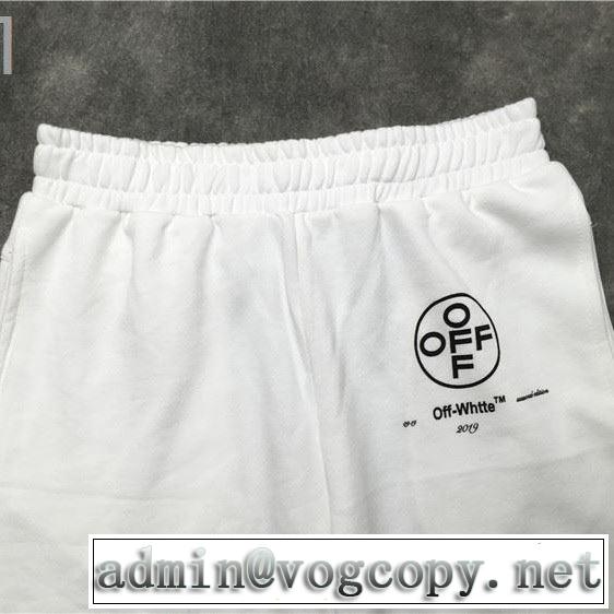 2色可選都市独特のトレンドアイテム Off-White オフホワイト スエットパンツ夏らしい季節感2019SS