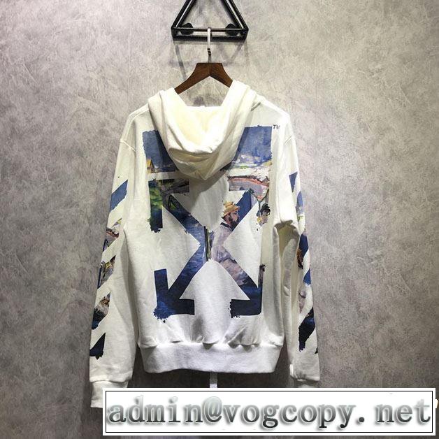 2019春夏の大注目トレンド 春色の最旬の人気アイテム Off-White オフホワイト フード付きコート 2色可選
