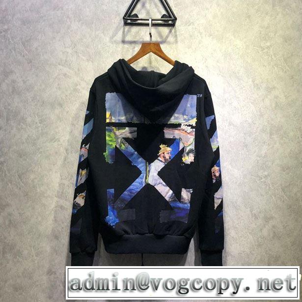 2019春夏の大注目トレンド 春色の最旬の人気アイテム Off-White オフホワイト フード付きコート 2色可選