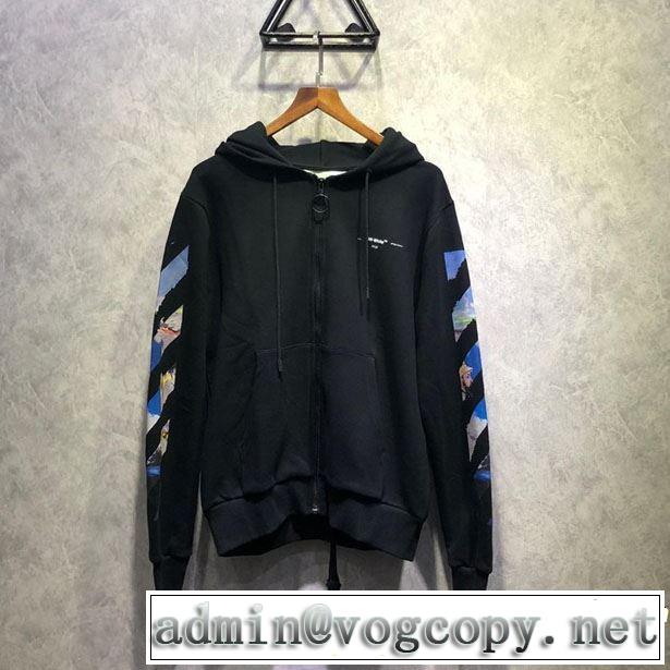 2019春夏の大注目トレンド 春色の最旬の人気アイテム Off-White オフホワイト フード付きコート 2色可選