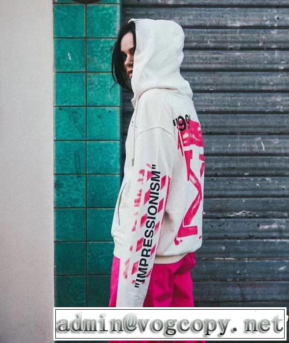 春夏！大人カジュアル Off-White オフホワイト フード付きコート《2019年》今、注目のストリート