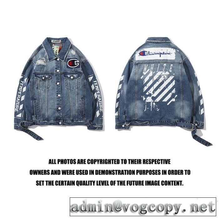 2019年の夏のマスト Off-White オフホワイト デニムジャケット気持ちいい真夏日にぴったり