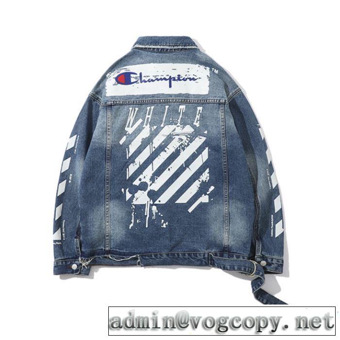 2019年の夏のマスト Off-White オフホワイト デニムジャケット気持ちいい真夏日にぴったり