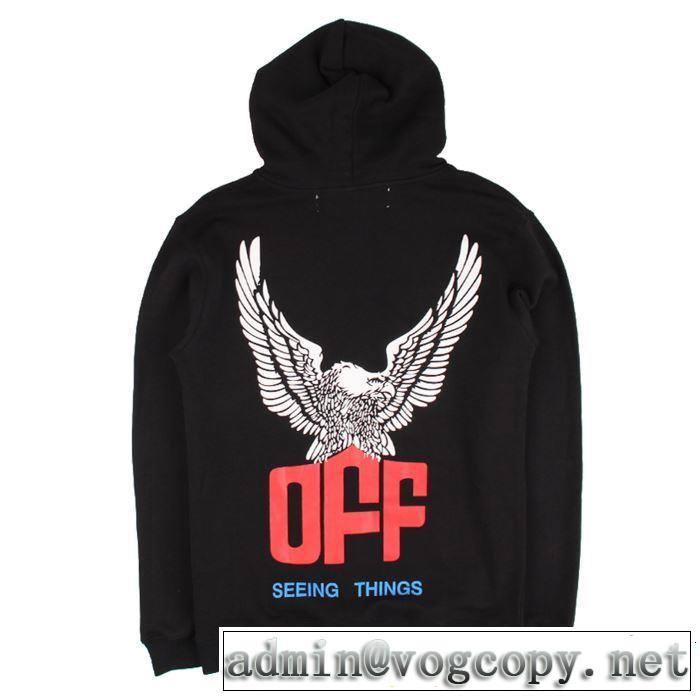 2019年春夏流行ファッション 大人の可愛さを引き立て Off-White オフホワイト フード付きコート