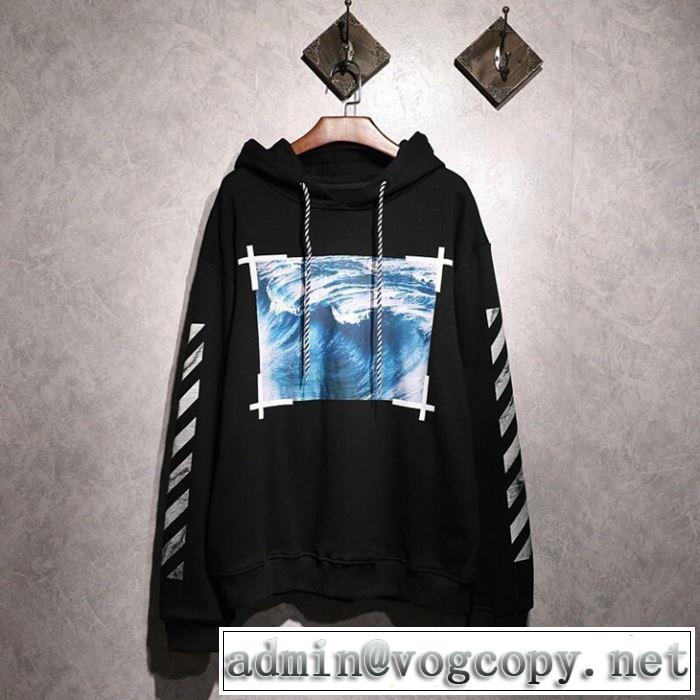 Off-White 2019春夏人気トレンドアイテム オフホワイト 2色可選 今流行りの最新コレクションパーカー