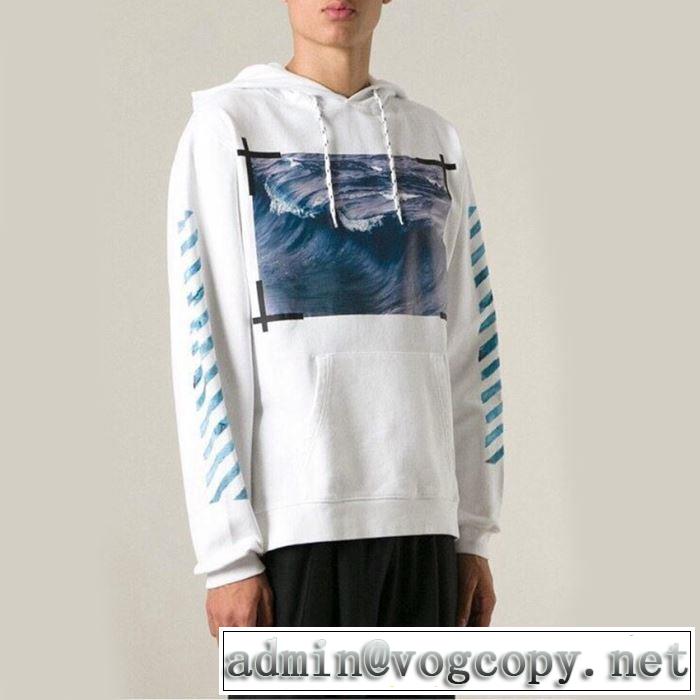 Off-White 2019春夏人気トレンドアイテム オフホワイト 2色可選 今流行りの最新コレクションパーカー