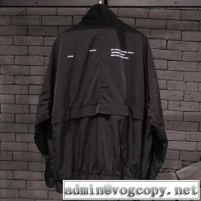 馴染みやすいスタイル美品 2019 Off-White おしゃれな装い オフホワイト 3色可選軽量ジャケット
