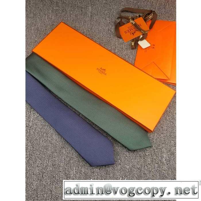 2色可選 エルメスおしゃれでおすすめ今季トレンド  HERMES ネクタイ 2019トレンドアイテム激安