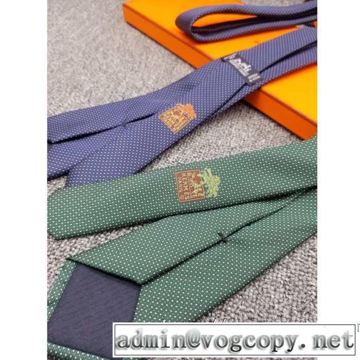 2色可選 エルメスおしゃれでおすすめ今季トレンド  HERMES ネクタイ 2019トレンドアイテム激安