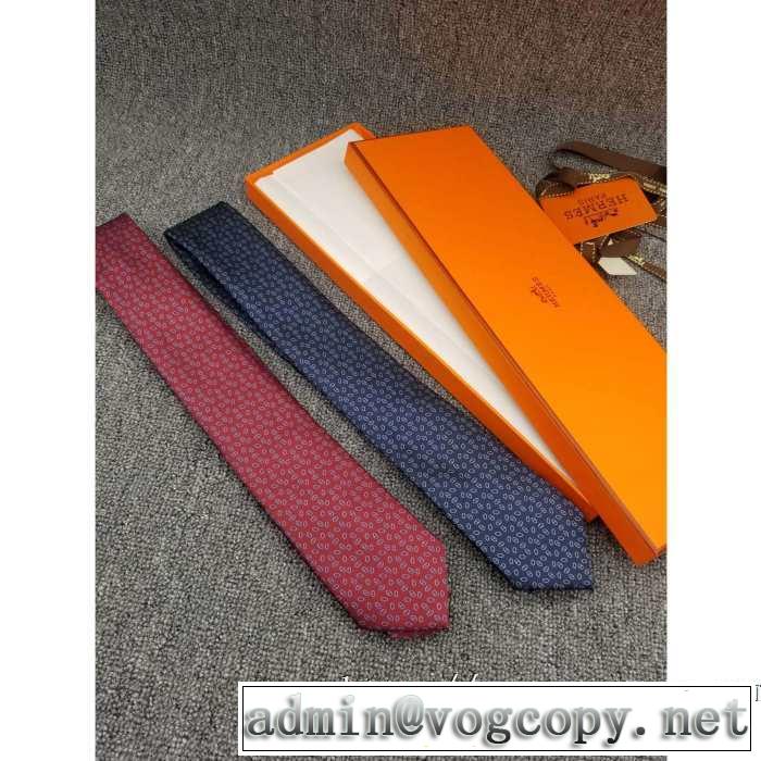 おすすめする注目トレンド エルメス2019トレンドカラー秋冬セール HERMES ネクタイ  2色可選