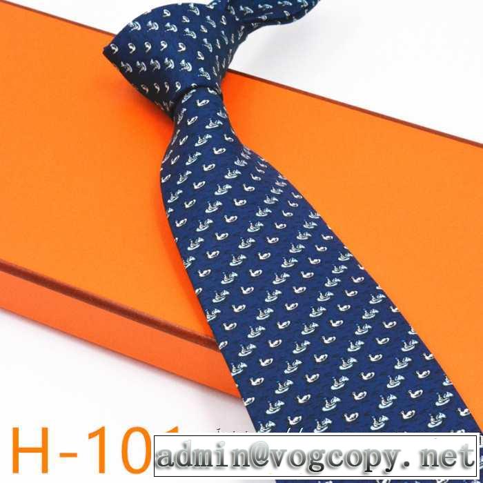 今年注目な新品セール2019秋のファッショントレンドはこれ エルメス HERMES ネクタイ