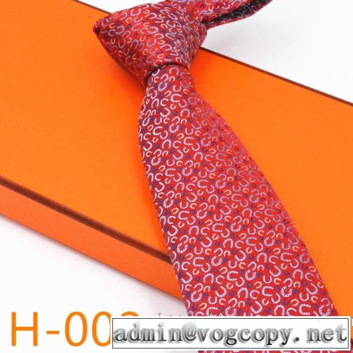 エルメス速報！2019年秋ファッショントレンド HERMES ネクタイ 今年らしい新しい人気色