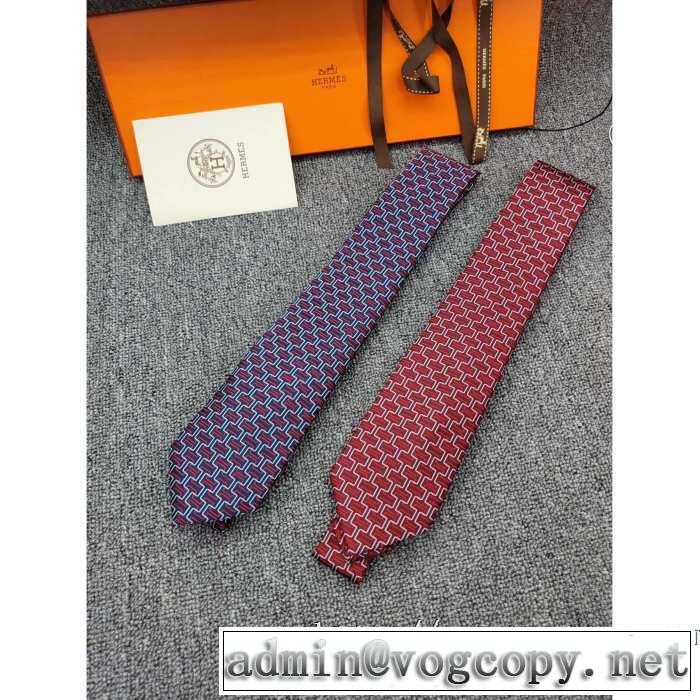2色可選 エルメス 秋冬から人気継続中 HERMES ネクタイ 先取り 2019/2020秋冬ファッション