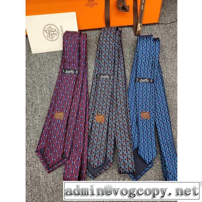 現在流行中のおすすめ人気 エルメス 2019秋のファッショントレンドはこれ HERMES ネクタイ 3色可選
