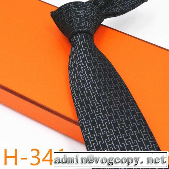 エルメス気になる2019年秋のファッション HERMES ネクタイ 2色可選 秋冬とれんど新品目立ち