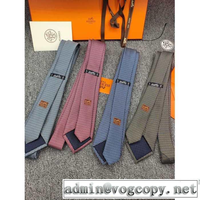2019秋のファッショントレンドはこれ エルメスおしゃれさんはいち早く取り  HERMES ネクタイ 多色可選