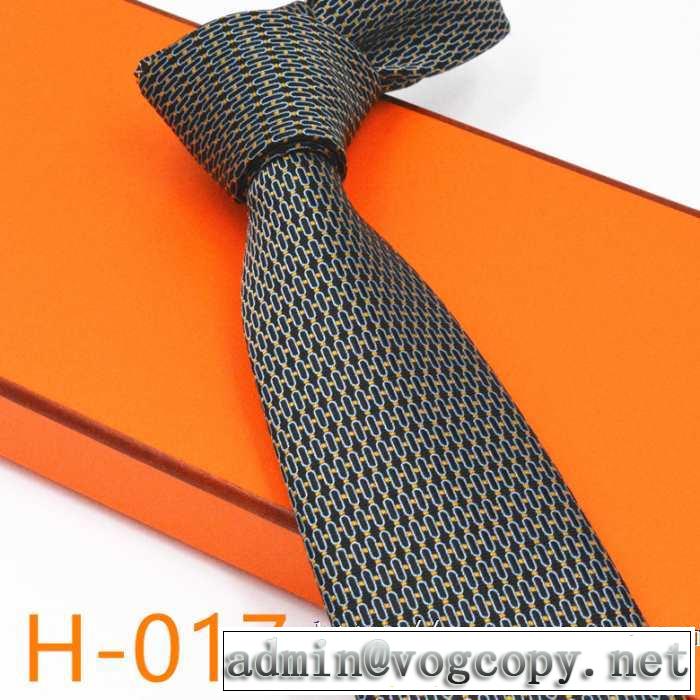 2019秋のファッショントレンドはこれ エルメスおしゃれさんはいち早く取り  HERMES ネクタイ 多色可選