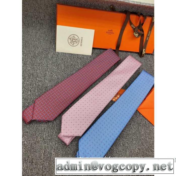 3色可選 エルメス支持率が高い秋冬最新作 HERMES ネクタイ 先取り 2019/2020秋冬ファッション