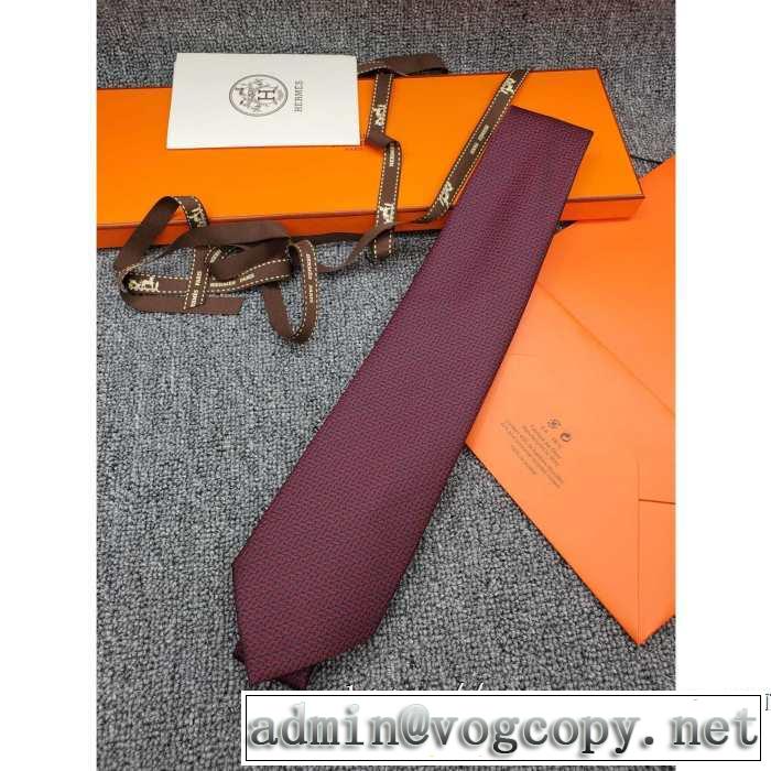 エルメス最速2019秋冬トレンドブランド HERMES ネクタイ 秋冬ファッションコーディネート