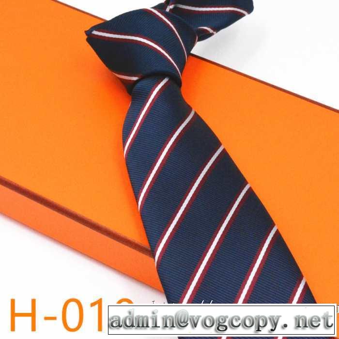 人気ファッション雑誌でも掲載 エルメス 4色可選 HERMES ネクタイ 秋冬にお世話になる定番