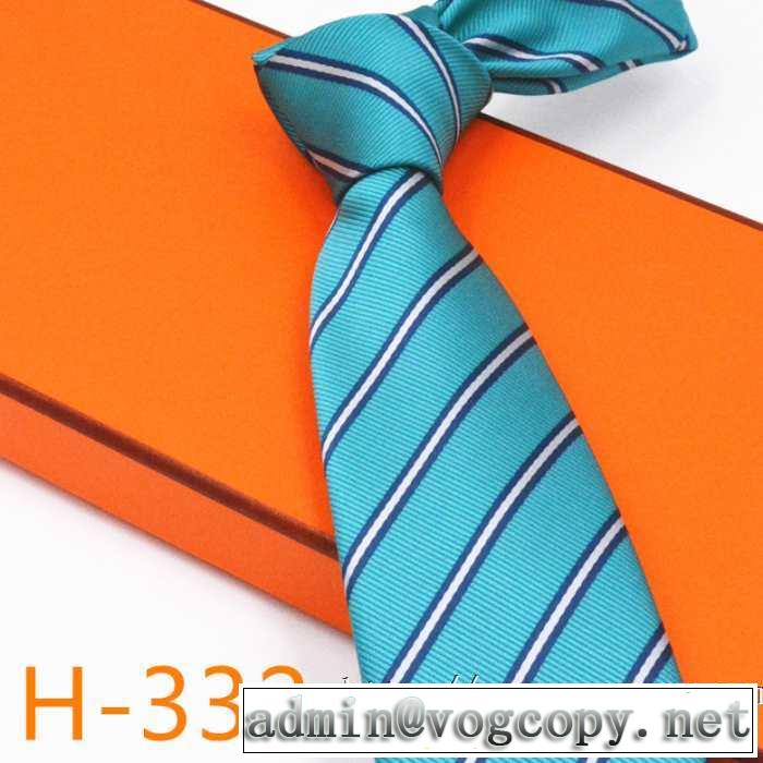人気ファッション雑誌でも掲載 エルメス 4色可選 HERMES ネクタイ 秋冬にお世話になる定番