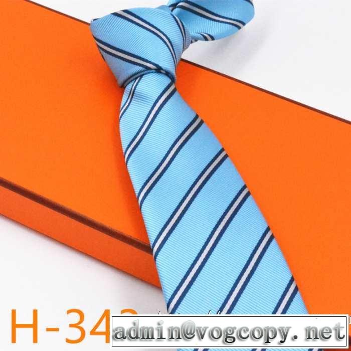 人気ファッション雑誌でも掲載 エルメス 4色可選 HERMES ネクタイ 秋冬にお世話になる定番