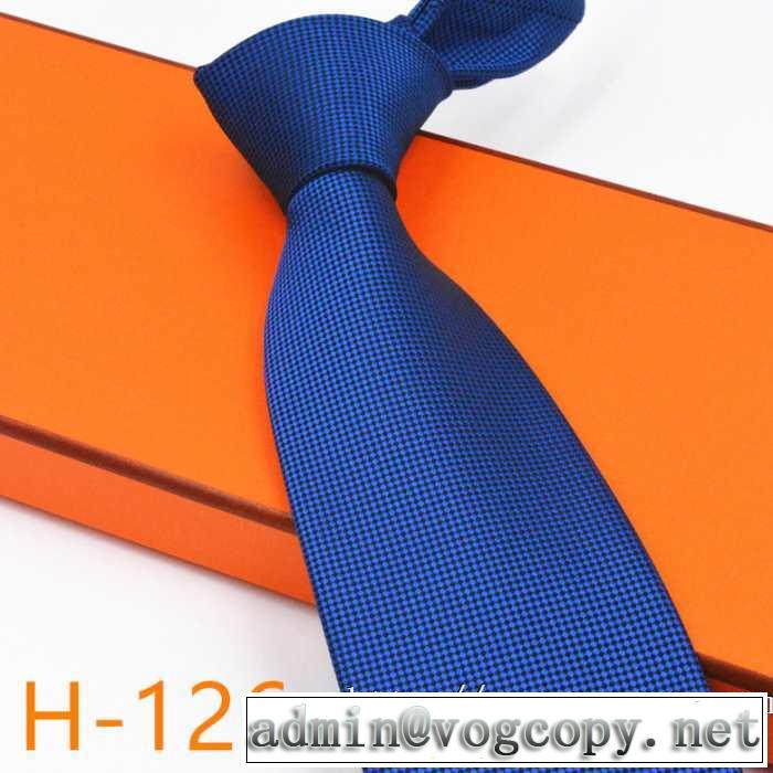 シンプルに着こなしたい エルメス秋にはやる最新作を先取り HERMES ネクタイ 秋服コーデ2019年版 多色可選