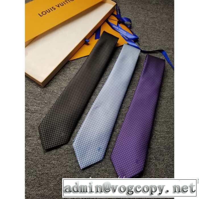 ルイ ヴィトン2019秋冬トレンドアイテム LOUIS VUITTON ネクタイ ファッショントレンドを早速チェック 4色可選