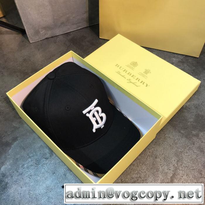 2019春夏のトレンド新商品 魅力的なカラー使い バーバリー BURBERRY ベースボールキャップ 2色可選