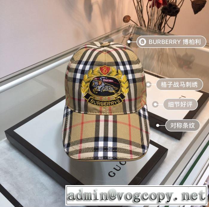 今季トレンドの限定アイテム 2019春夏の大注目トレンド バーバリー BURBERRY ベースボールキャップ