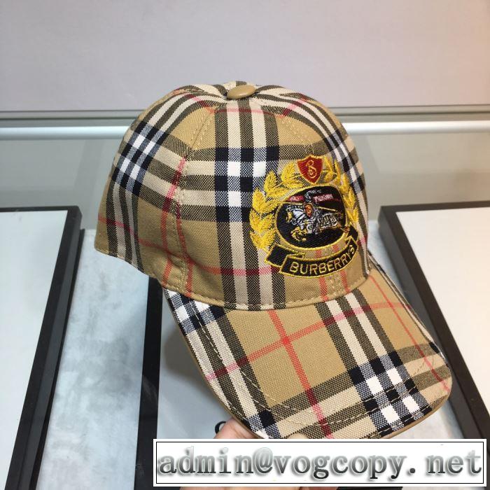今季トレンドの限定アイテム 2019春夏の大注目トレンド バーバリー BURBERRY ベースボールキャップ