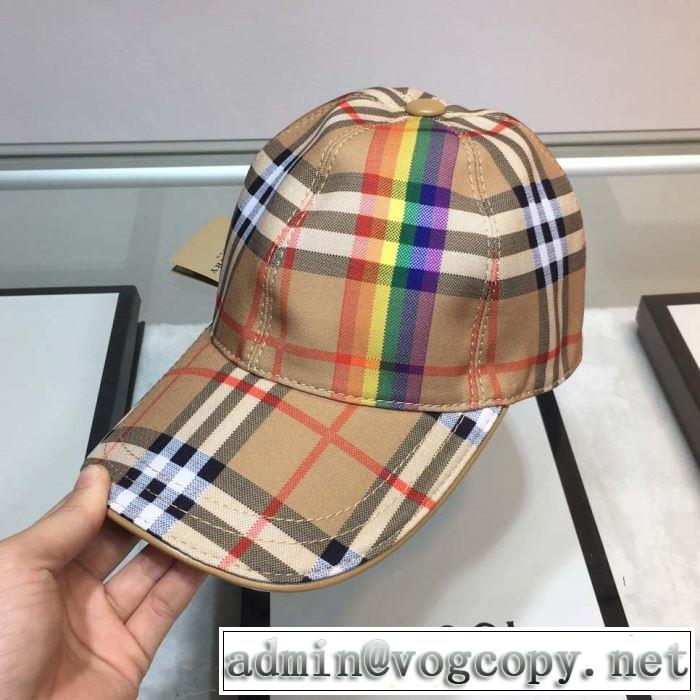 バーバリー BURBERRY ベースボールキャップ クラシカルな雰囲気 2019年春夏のトレンドアイテム