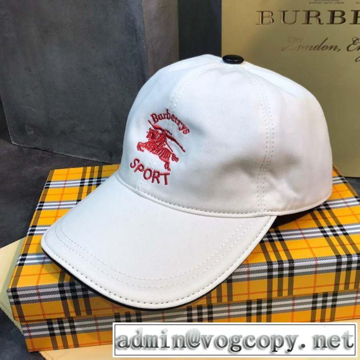 2019年春夏流行ファッション 大人の可愛さを引き立て バーバリー BURBERRY ベースボールキャップ 2色可選