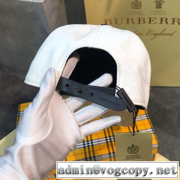 2019年春夏流行ファッション 大人の可愛さを引き立て バーバリー BURBERRY ベースボールキャップ 2色可選