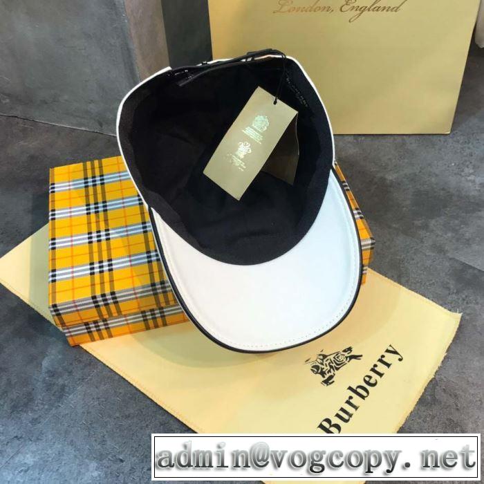 2019年春夏流行ファッション 大人の可愛さを引き立て バーバリー BURBERRY ベースボールキャップ 2色可選